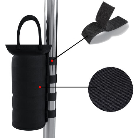Set Di 4 Pezzi Pesi Per Gazebo Sacchi Di Sabbia Riempibili Per Gambe Ombrellone Qualità Industriale 600D Zavorre Universali Per Qualsiasi Gazebo Pop Up Tenda Resistente Con Doppia Cucitura Nero