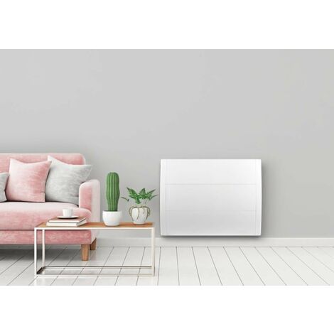 Radiatore elettrico con inerzia in ghisa 1500 W HJM Spring orizzontale bianco HJM