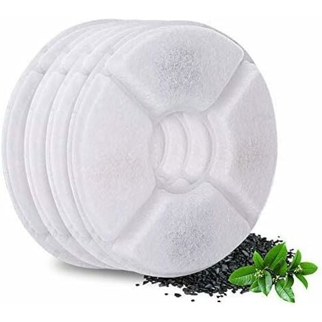 Filtro Fontana per Gatti,Filtri Ricambio per Fontanelle,Filtro Carboni Attivi Filtro Ricambio per Fontanelle Filtri per fontana per Gatti Fiore Fontanella Acqua,4pcs