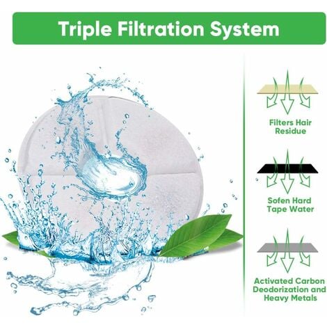 Filtro Fontana per Gatti,Filtri Ricambio per Fontanelle,Filtro Carboni Attivi Filtro Ricambio per Fontanelle Filtri per fontana per Gatti Fiore Fontanella Acqua,4pcs