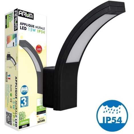 Applique LED da esterno CADIZ 15W Eq 90W IP54  Température de Couleur: Bianco caldo 3000K