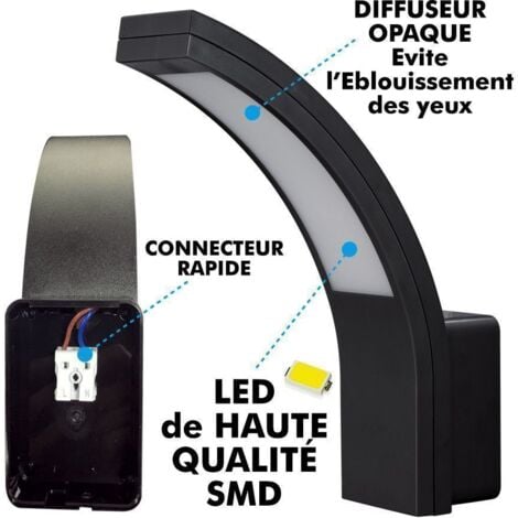 Applique LED da esterno CADIZ 15W Eq 90W IP54  Température de Couleur: Bianco caldo 3000K