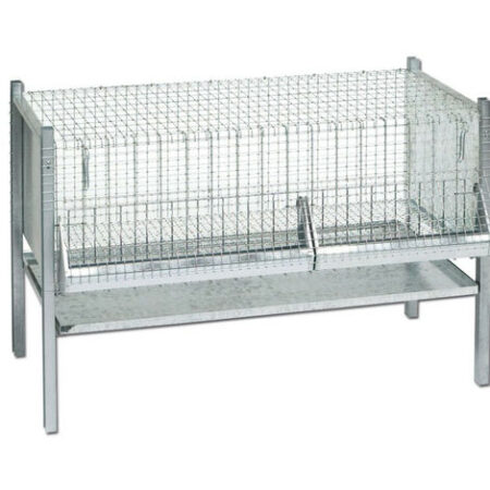Gabbia per pollo antitopo 102x53x70cm
