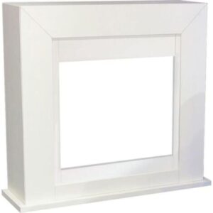 Cornice Per Caminetto Da Terra In Legno Cm 80,9x18x83,2 Xaralyn Rubyfires Bolea