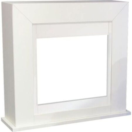 Cornice Per Caminetto Da Terra In Legno Cm 80,9x18x83,2 Xaralyn Rubyfires Bolea