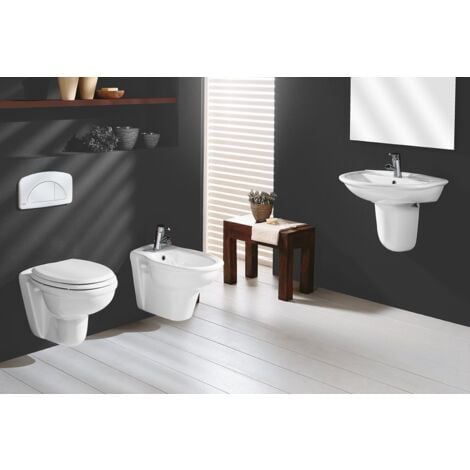 Sanitari sospesi Karla Rak Ceramics: WC, Bidet, Copriwater Bianco