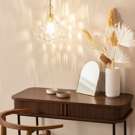 Lampada a Sospensione Vetro Tassel  Trasparente