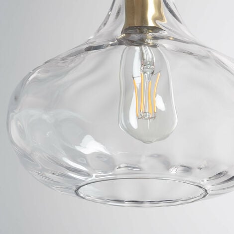 Lampada a Sospensione Vetro Tassel  Trasparente
