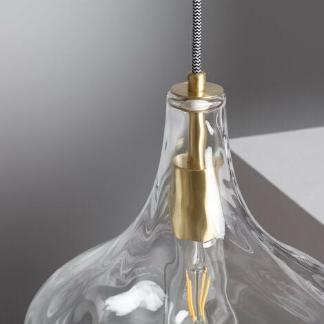Lampada a Sospensione Vetro Tassel  Trasparente