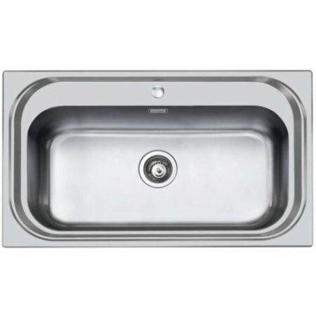 Foster Lavello Monovasca in Acciaio Inox - 86x50 cm