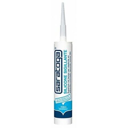 cartuccia di silicone nero SARATOGA uso professionale 280 ml