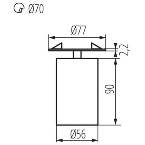 FARETTO DECORATIVO CHIRO GU10 DTO-B - KANLUX