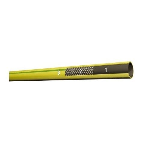 TUBO 1/2" POLLICE ACQUA IRRIGAZIONE PER GIARDINO PLAY 3 STRATI GIALLO 50 METRI