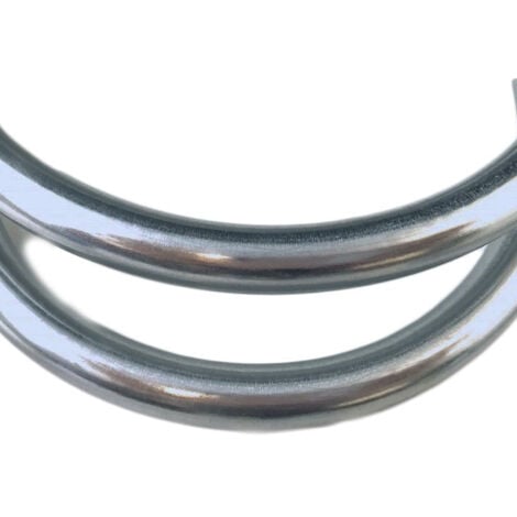 Tubo flessibile per doccia argento liscio in pvc, lungo 150 cm