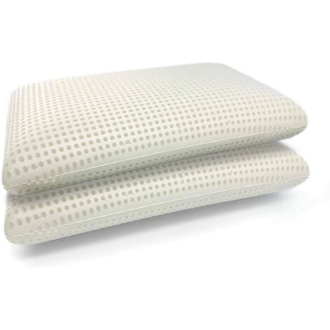 Talamo Italia - Guanciale Coral, Cuscino per letto, Poggiatesta imbottito, Cuscinetto per camera da letto, Made in Italy, 71x41 h11 cm, Bianco