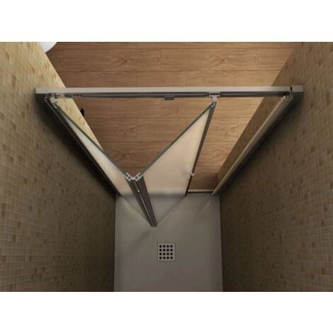 Box Porta Doccia Vetro Opaco Anticalcare 6MM Apertura Pieghevole Libro Soffietto 70 (67-71) x h190 cm