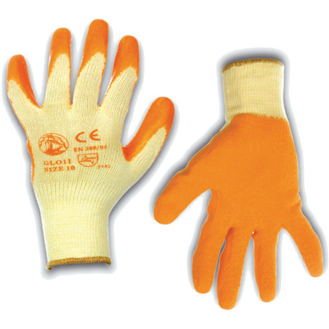 Guanti da lavoro in Cotone 100% Spalmato in Lattice lavabile riutilizzabile tg. XL STI