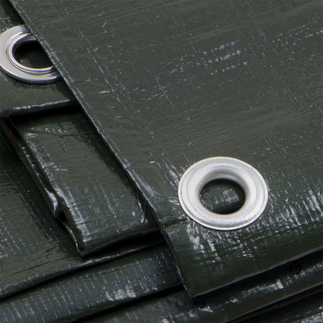 Telo Pesante Occhiellato Verde Blu Impermeabile Copritutto multiuso misura 2x3mt STI