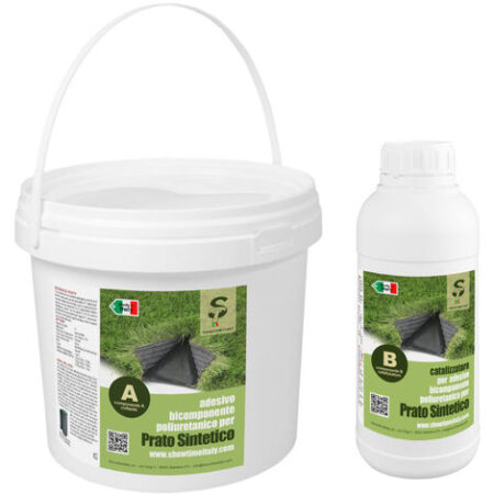 Colla Poliuretanica Bicomponente per Prato Sintetico parquet legno conf. 2,5 kg STI