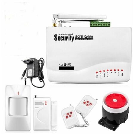 Kit antifurto allarme casa ufficio wireless gsm controllo remoto 1 pir system