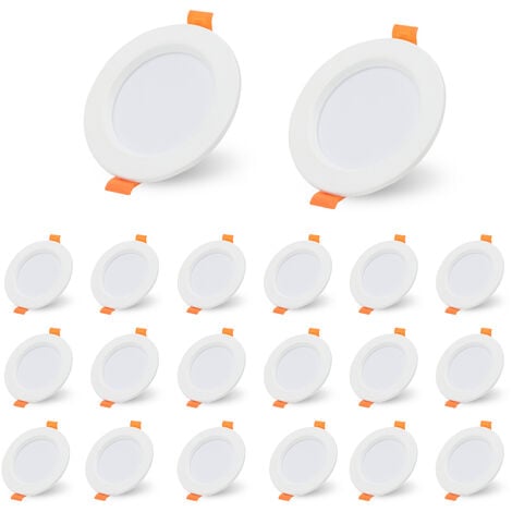 Hengda Faretti da incasso 20x LED Faretti da incasso 5W Faretti da soffitto bianco caldo