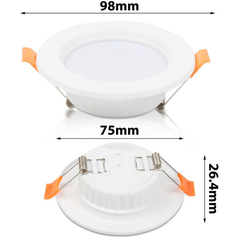 Hengda Faretti da incasso 20x LED Faretti da incasso 5W Faretti da soffitto bianco caldo