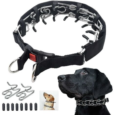 Collare da addestramento per zampe di cane, strozzatore per cani con punte comfort e fibbia a sgancio rapido per cani di taglia piccola e media, piccola, media, 3 mm, 19,7"