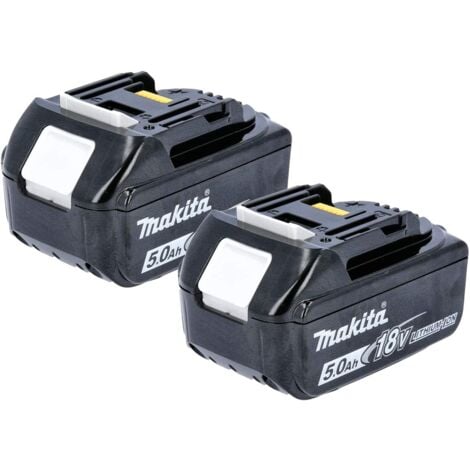 Makita 2BL1850B Batterie 18V 5Ah LXT Litio con indicatore Led - Kit 2 Pezzi