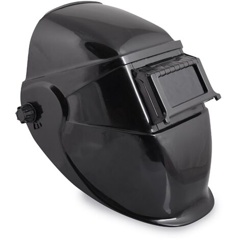 Maschera Saldatura Saldatrice a Casco Nero Vetro Inattinico Oscuramento
