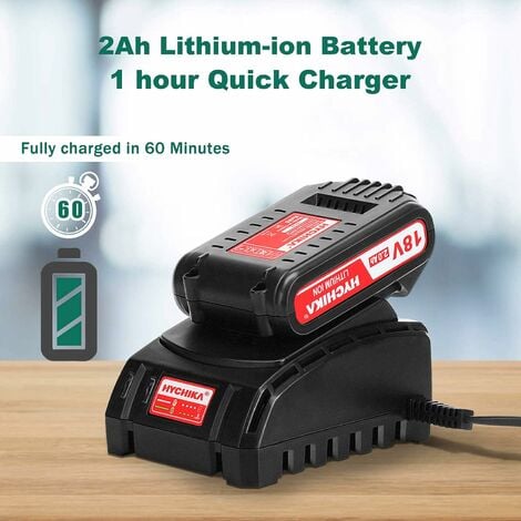 Sega a gattuccio, HYCHIKA 18V Sega Universale Multifunzionecon Luce LED, Velocit¨¤ 0-2800SPM, 2x2000 mAh Batterie, Ricarica rapida da 1 ora, ideale per il taglio di legno e metallo