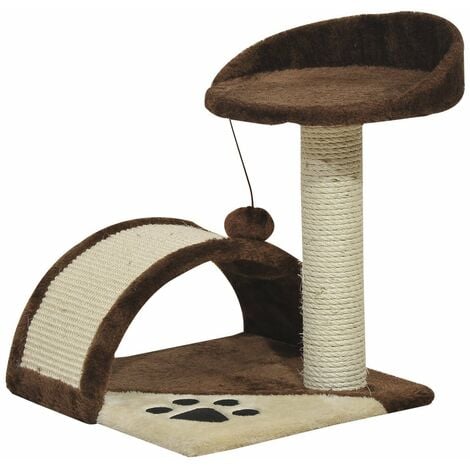 PawHut Albero Tiragraffi per Gatti per Gioco e Relax 36x36x44 cm