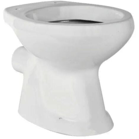 Vaso wc a terra con scarico a parete in ceramica bianca serie tris scarico a parete BARBOTTINA