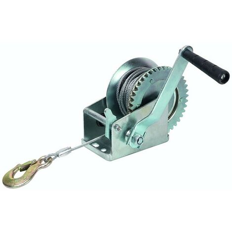 ARGANO PARANCO MANUALE 270 kg - 600 libre - cavo acciaio 6 mt