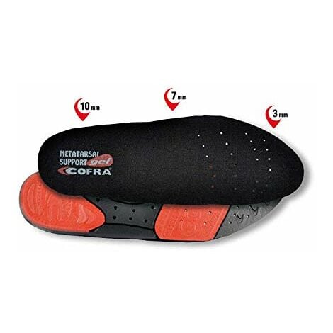 Soletta in gel di supporto metatarsale taglia 38 cofra
