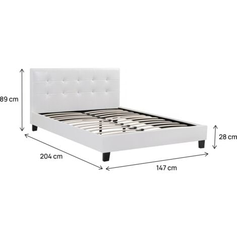 Letto JULIA Bianco - 140 x 190 cm