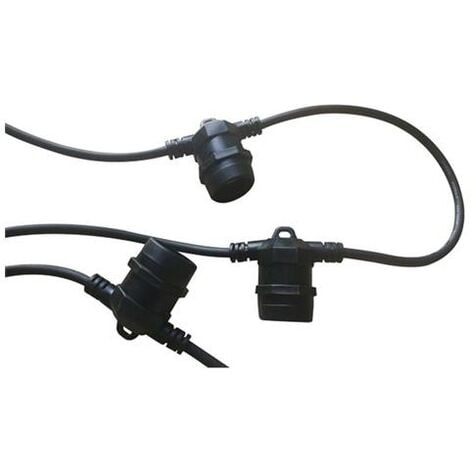 Catena serie luci portalampada E27 10mt esterno impermeabile ip65 prolungabile