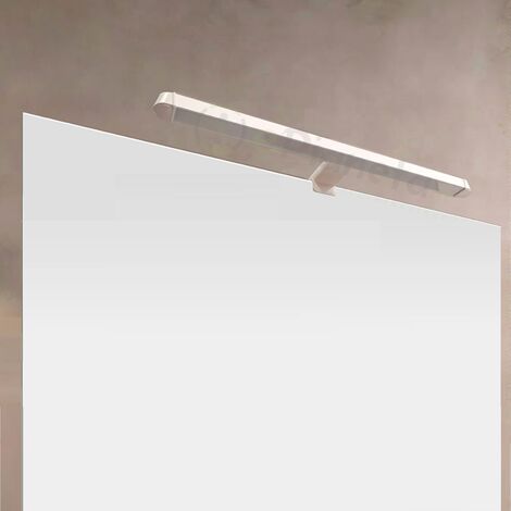 Lampada da specchio 12W a led per bagno applique bianco luce tricolore ( fredda naturale calda )