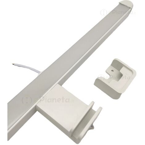 Lampada da specchio 12W a led per bagno applique bianco luce tricolore ( fredda naturale calda )
