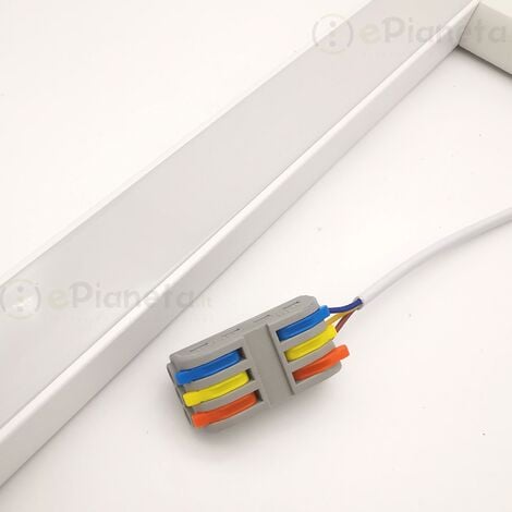 Lampada da specchio 12W a led per bagno applique bianco luce tricolore ( fredda naturale calda )