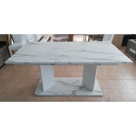 Tavolo da pranzo rettangolare moderno allungabile L.160/210 - Dream  Marmo