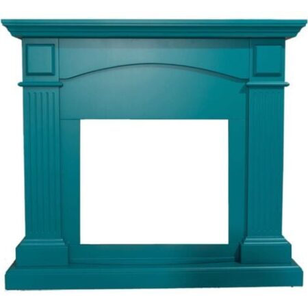 Cornice Blu Turchese Caminetto Cetona Cm 102,2x113,7x28,2 Sined Cornice Camino Cetona Turchese