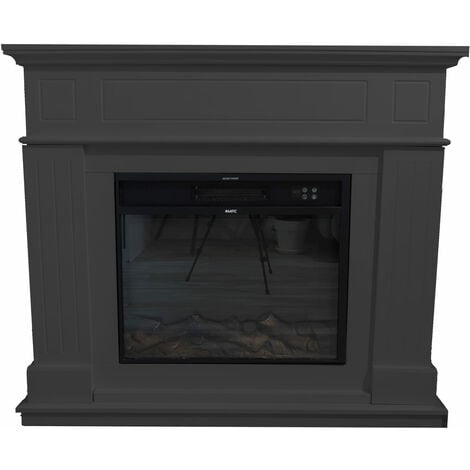 Cornice Caminetti Pienza Grigio Scuro Cm 94,9x110x24,9 Sined Cornice Camino Pienza Grigio
