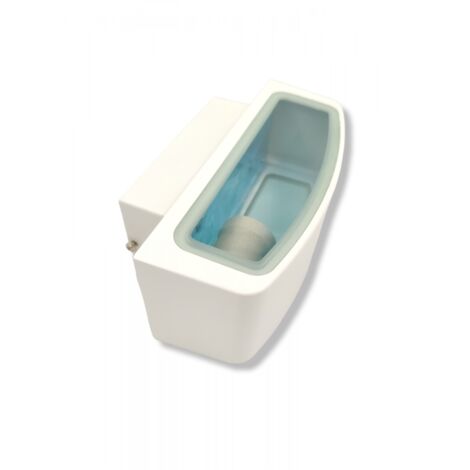 LAMAPADA DA PARETE PER ESTERNO IP65 CON ATTACCO E27 - APPLIQUE IN ALLUMINIO BIANCO E VETRO IDEALE PER GIARDINI E VIALETTI
