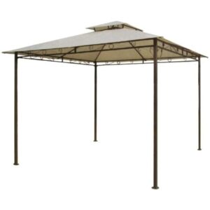 GAZEBO ACCIAIO HAITI 300x300x270H CON AIR VENT GIARDINO ESTERNO