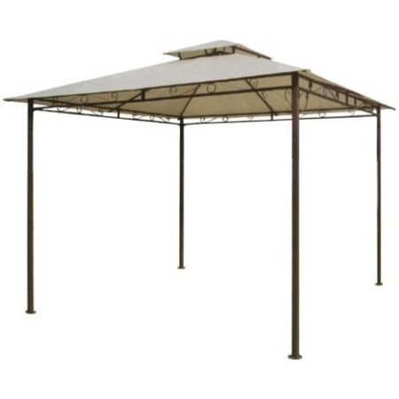 GAZEBO ACCIAIO HAITI 300x300x270H CON AIR VENT GIARDINO ESTERNO