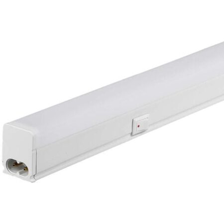 V-TAC Plafoniera LED Chip Samsung Lineare 16W 120cm Raccordabile con Interruttore 3000K