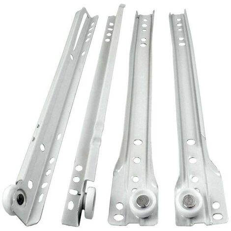 Guide scorrevoli 50 cm bianche per cassetti cucine scrivania ufficio camerette