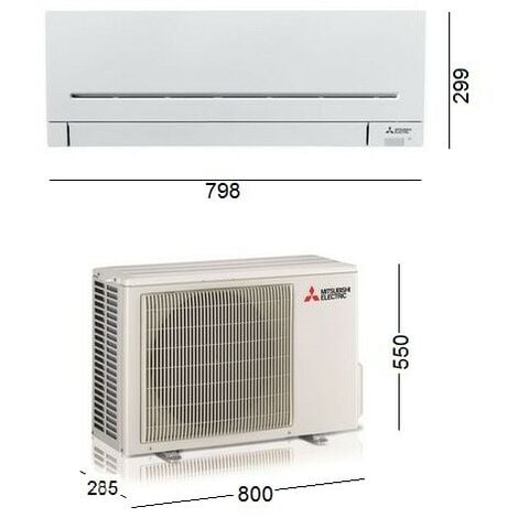 Mitsubishi Condizionatore Inverter monosplit 12000 Btu classe energetica R-32 A+++ - Bianco Standard