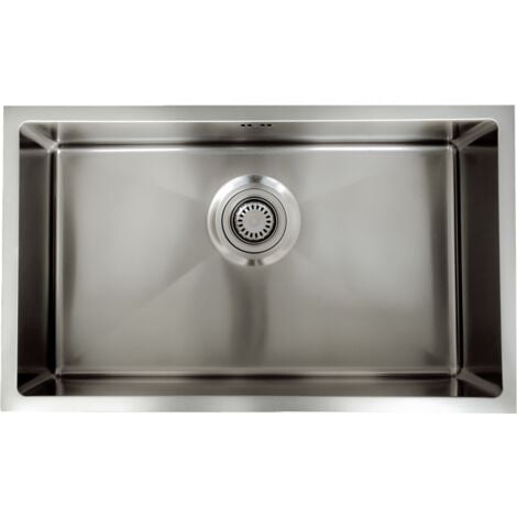 Essebagno Luisa Lavello 1 vasca grande singola 76x45 in acciaio inox