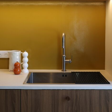 Essebagno Luisa Lavello 1 vasca grande singola 76x45 in acciaio inox
